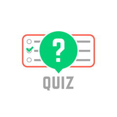 quiz logo with exam test