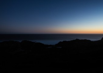 Late evening landscape at the Tsitsikamma National Park and the Otter Trail in South Africa