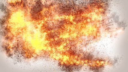 Realistic Fire 4K Background Texture which can be used in Videos as Overlay