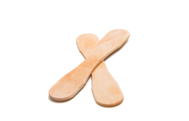 Wooden ice cream stick