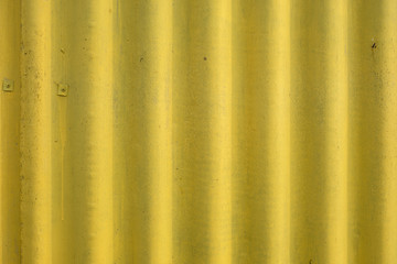 Background of yellow painted of iron sheet
