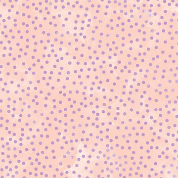Pastel Pink and Purple Polka Dot Abstract Watercolor Background Texture 