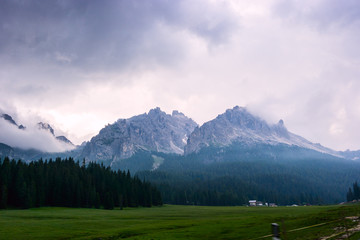 Fototapeta na wymiar The Dolomite mountains