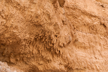 Wadi Qelt in Judean desert around St. George Orthodox Monastery