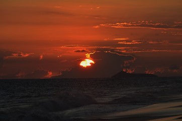 Sunset Kekaha Beach Kauai