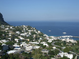 Naklejka premium カプリの街並み