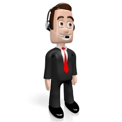3D call center concept
