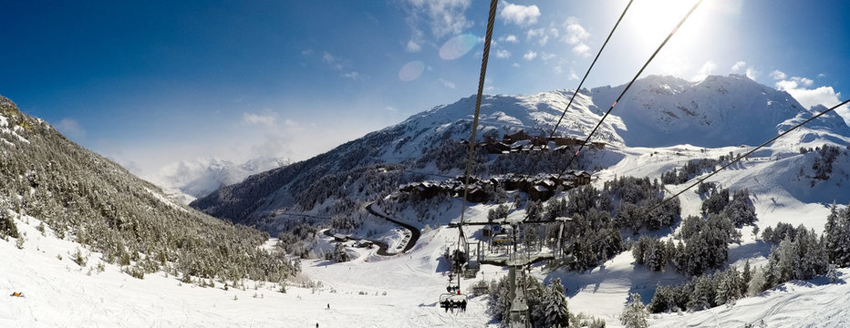 Télésiège, Les Arcs, France