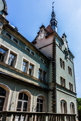 View of Shenborn castle (Beregvar, 1890 - 1895) in Carpaty Village, Western Ukraine, Europe....