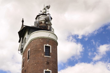 Transmitters and aerials on Schillers Lookout near Kryry, Czech Republic