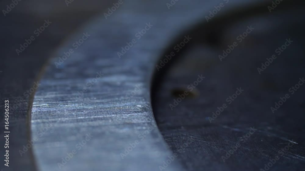 Poster modern 3d printer printing figure close-up macro. automatic three dimensional 3d printer in laborato