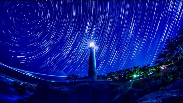比較明合成,タイムラプス,Time-lapse,日本,島根県,国立公園,日本海,日御碕灯台,絶景
