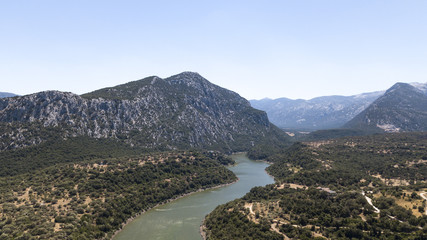The mountains beyond.