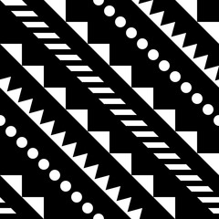 Ethnic Tribal Seamless Pattern. Geometric Ornamental illustration. Decorative Stylish Texture