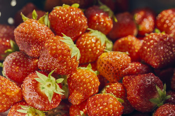 English Strawberries close up 