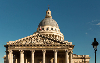 The Pantheon is a secular mausoleum , Paris, France.