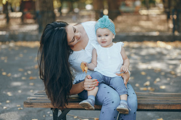 mom with daughter