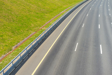 Naklejka premium Highway without cars.