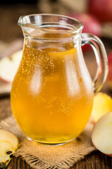 Apple Cider (selective focus, close-up shot)