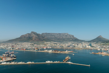 Obraz premium Cape Town Harbor (aerial view)
