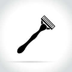 razor icon on white background