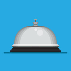 Service bell vector flat design.