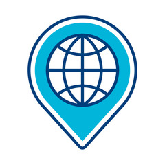 Illustration icon for global domain business