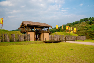 Buyeo, Korea - Sabiseong Fortress of Baekje Cultural Heritage Complex.