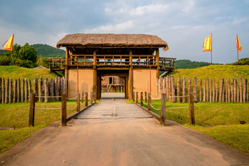 Buyeo, Korea - Sabiseong Fortress of Baekje Cultural Heritage Complex.