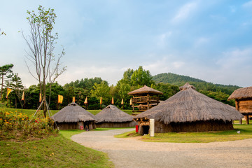 Buyeo, Korea - Sabiseong Fortress of Baekje Cultural Heritage Complex.