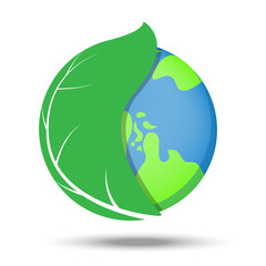 Green leaves wrap the world