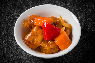 酢豚　sweet‐and‐sour pork Chinese food