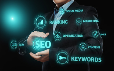 SEO SEM Search Engine Optimization Marketing Ranking Traffic Website Internet Business Technology...