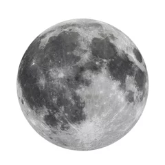 Zelfklevend Fotobehang Volle maan Full Moon Isolated  (Elements of this image furnished by NASA)