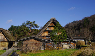 Fototapeta na wymiar Traditional Japanese village Shirakawago
