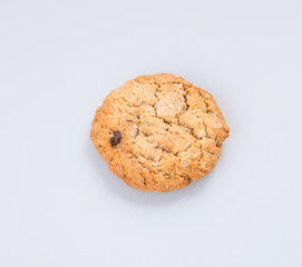 cookies or chocolate cookies on a background.