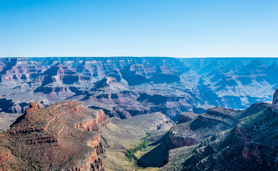 Panorama of the majestic giant Grand Canyon. Grand Canyon National Park, USA
