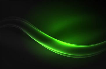Naklejka premium Świecąca fala wektor, dym