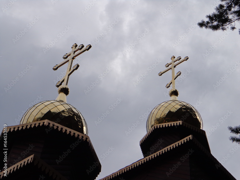 Wall mural Golden domes