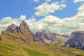 Seceda mountain in the Dolomites Italy, 