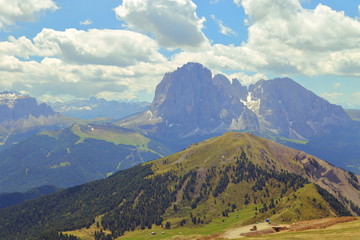 Seceda mountain in the Dolomites Italy, 