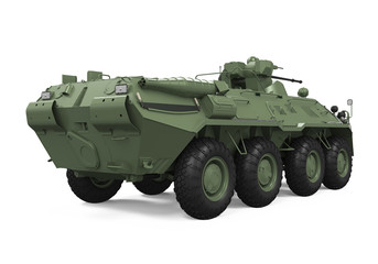Fototapeta premium Armoured Personnel Carrier Isolated