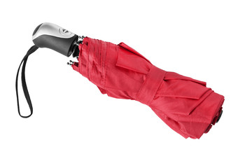 Red umbrella isolated