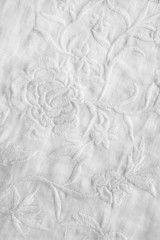 Obraz premium White embroidered cloth