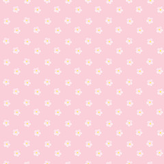 Seamless floral pattern. Background in small pink flowers on a pink background for textiles, fabric, cotton fabric, cover, wallpaper, stamp, gift wrap, postcard.