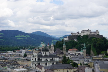 Fototapeta na wymiar Salzburg Castle and historic city, Salzburg, Austria