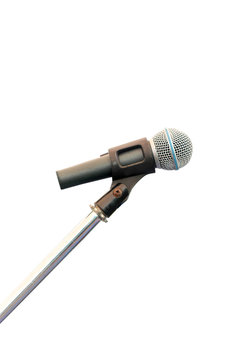 Dynamic Microphone Isolate On White Background