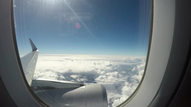  Clouds as seen through an airplane window