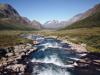 Fototapeta premium River in the Jotunheimen National Park, Norway