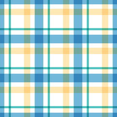Vector checkered plaid seamless pattern
